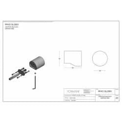 Formani | Voordeurknop GL200V Vast op Rozet | PVD licht brons