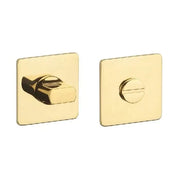 STERK | WC garnituur KVADRAT 1712 | Ultra dun | 3mm | Vierkant | Goud gepolijst PVD