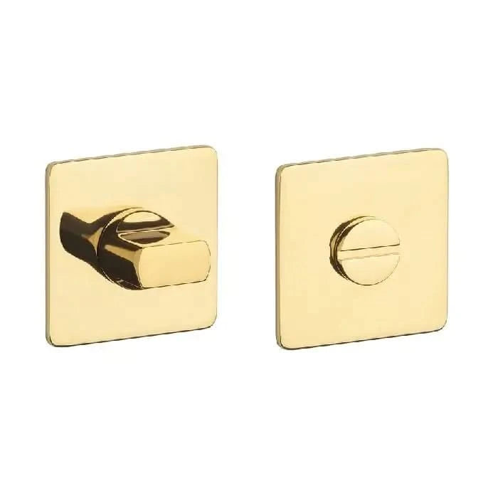 STERK | WC garnituur KVADRAT 1712 | Ultra dun | 3mm | Vierkant | Goud gepolijst PVD