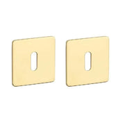 STERK | Sleutelplaatjes KVADRAT 1710 | Ultra dun | 3mm | Goud PVD