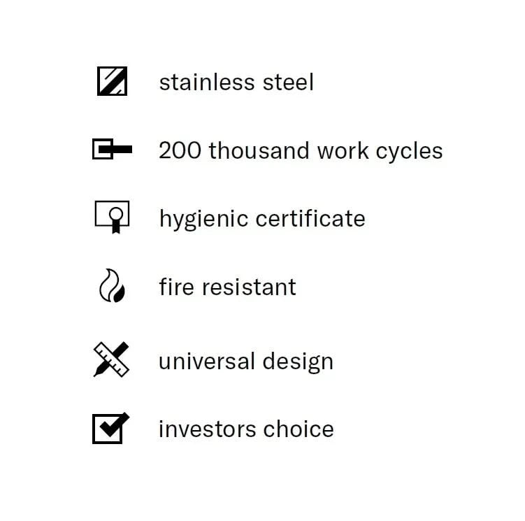 STERK Deurkrukken KVADRAT 1760 ultra dun 3mm koper PVD - Deurbeslag-expert