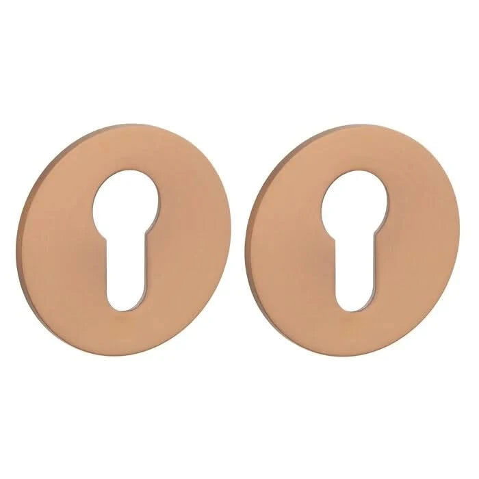 STERK | Cilinderplaatjes OVAL 1711 | Ultra dun | 3mm | Rond | Koper PVD