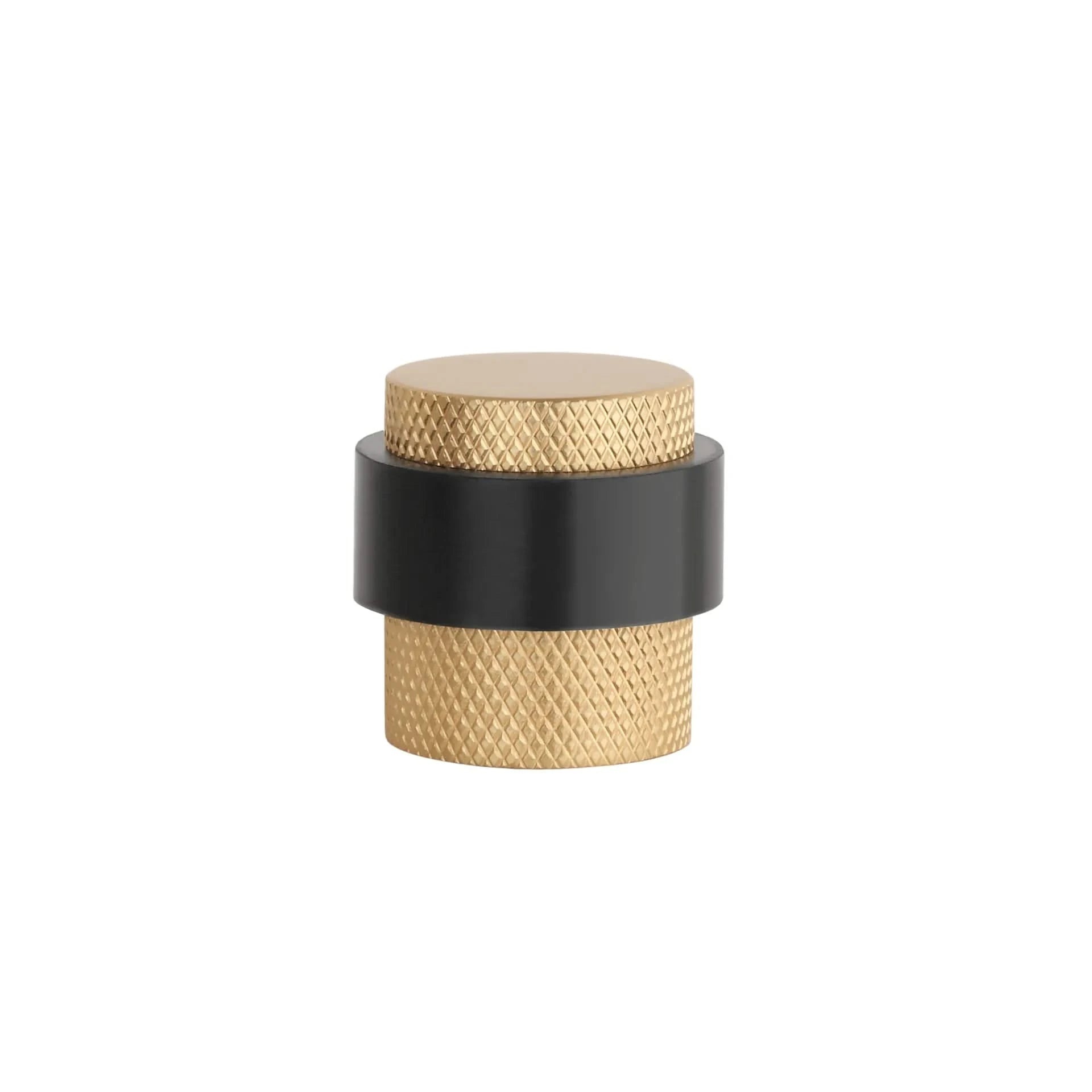 Sterk deurstopper 1722 vloer Ø30x30mm mat goud - Deurbeslag-expert