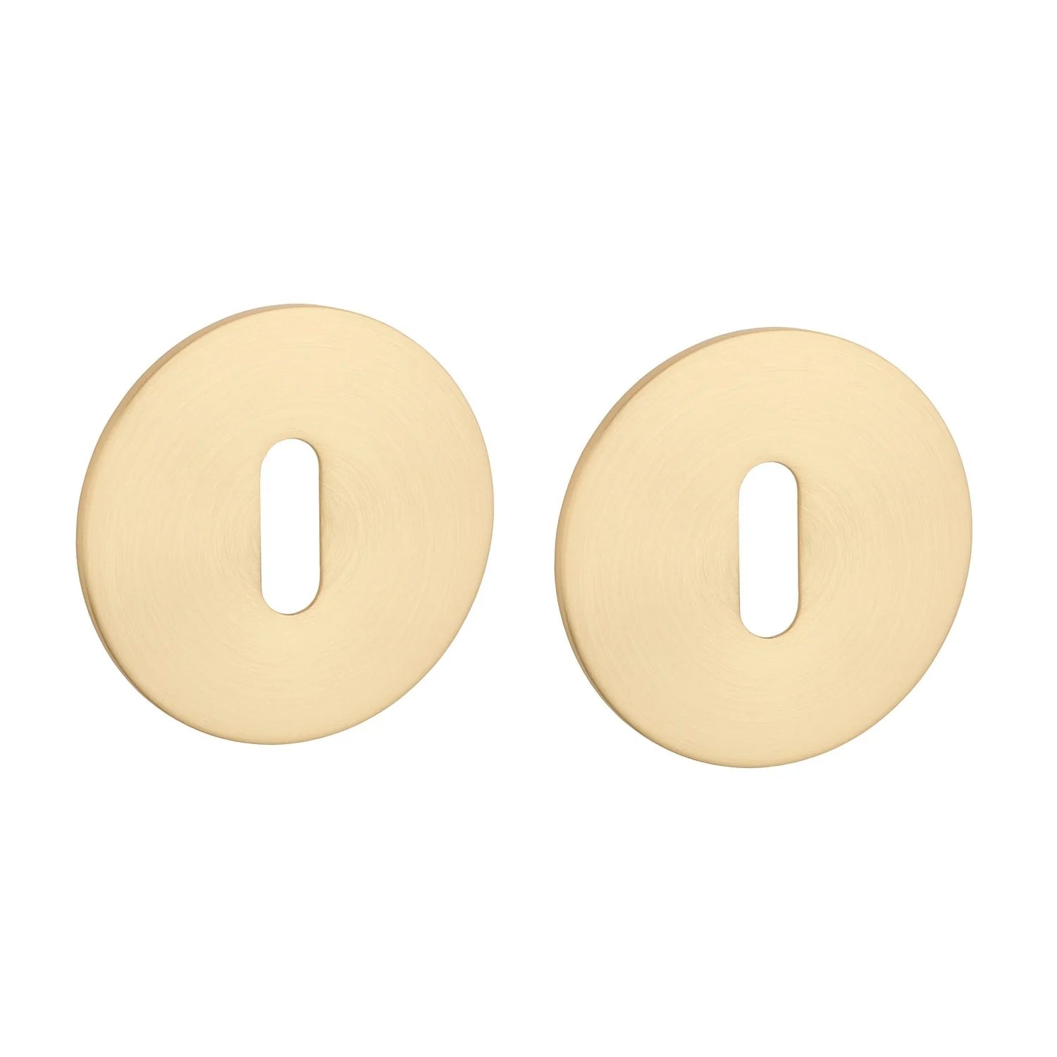 STERK | Sleutelplaatjes OVAL 1710 | Ultra dun | 3mm | Rond | Mat goud