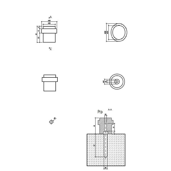 sterk mat zwarte deurstopper 1718 voor vloermontag 2