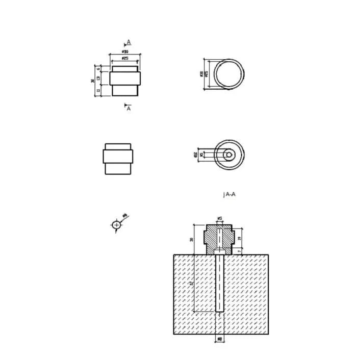 sterk mat zwarte deurstopper 1719 voor vloermontag 2