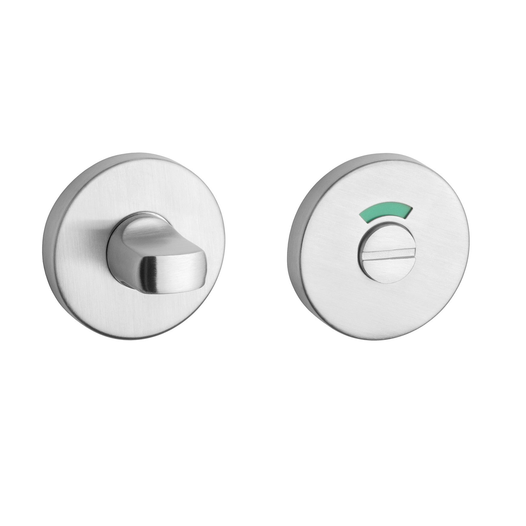 Sterk WC-garnituur rond rvs vooraanzicht