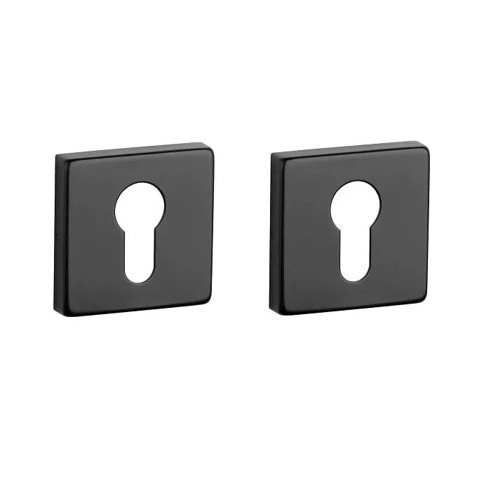 STERK | Cilinderrozetten 1711 KVADRAT | 9mm | Zwart