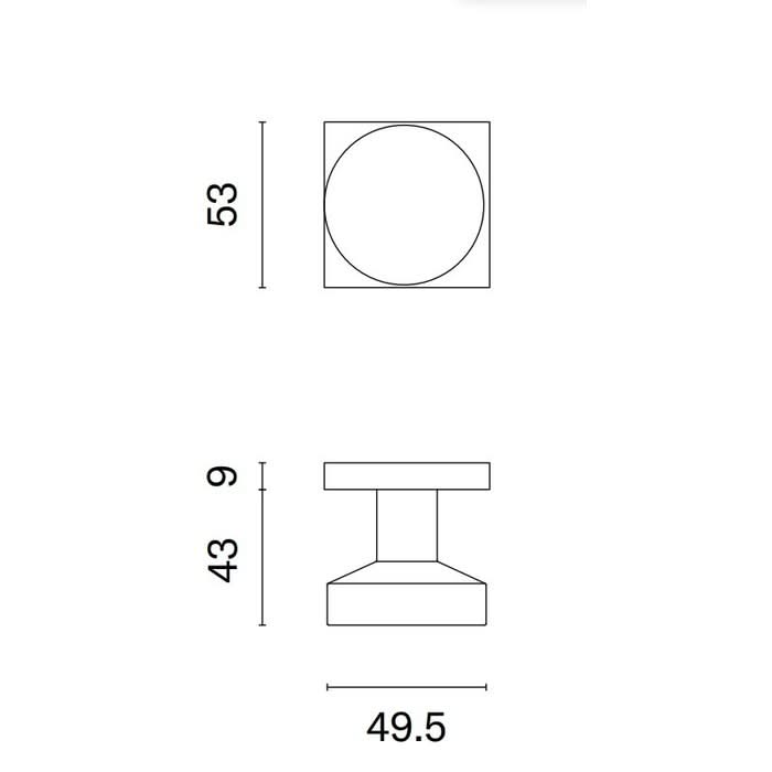 sterk vaste mat zwarte deurknop kvadrat 1705 op ro 2