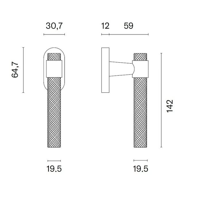 STILE | Raamkruk Goya R | Mat Nikkel - Deurbeslag-expert
