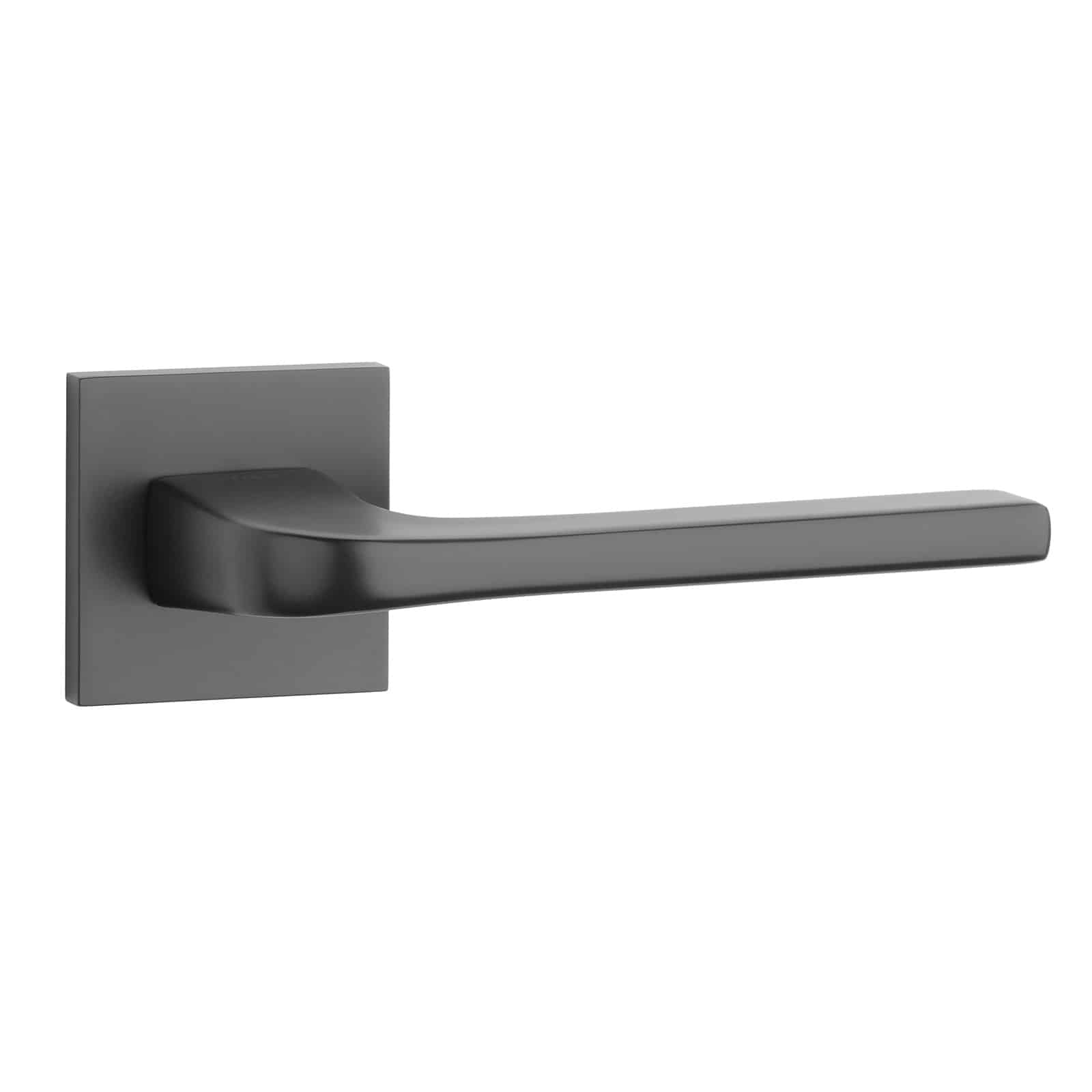 STILE | Deurkruk Naka | op vierkant rozet | Zwart - Deurbeslag-expert