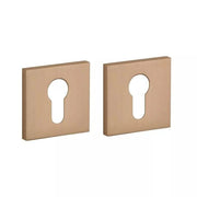 STILE | Cilinderrozetten | 53x53x7mm | Licht Brons