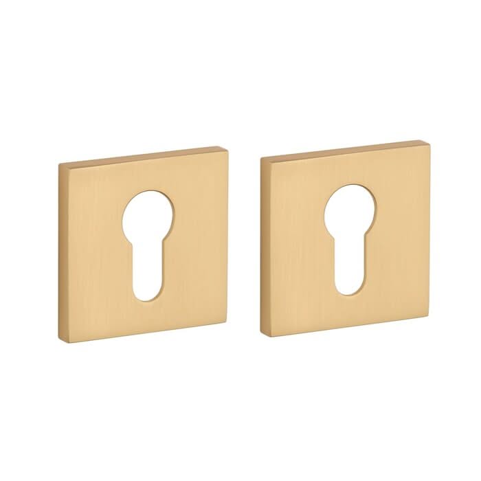 STILE | Cilinderrozetten | 53x53x7mm | Mat goud