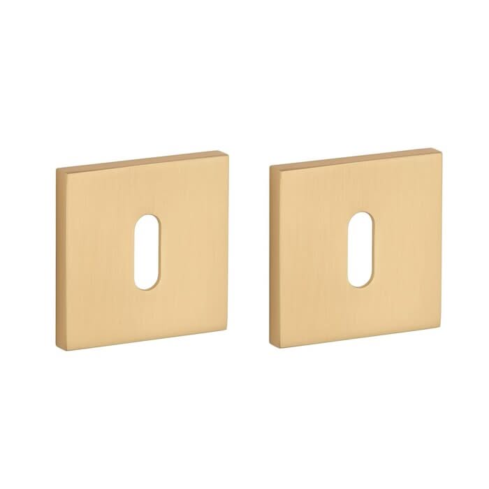 STILE | Sleutelrozetten | 53x53x7mm | Mat Goud