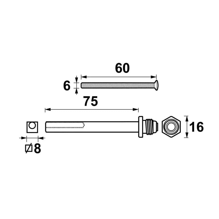 tekening 699057 wisselstift bouten veiligheidsbeslag E0014961