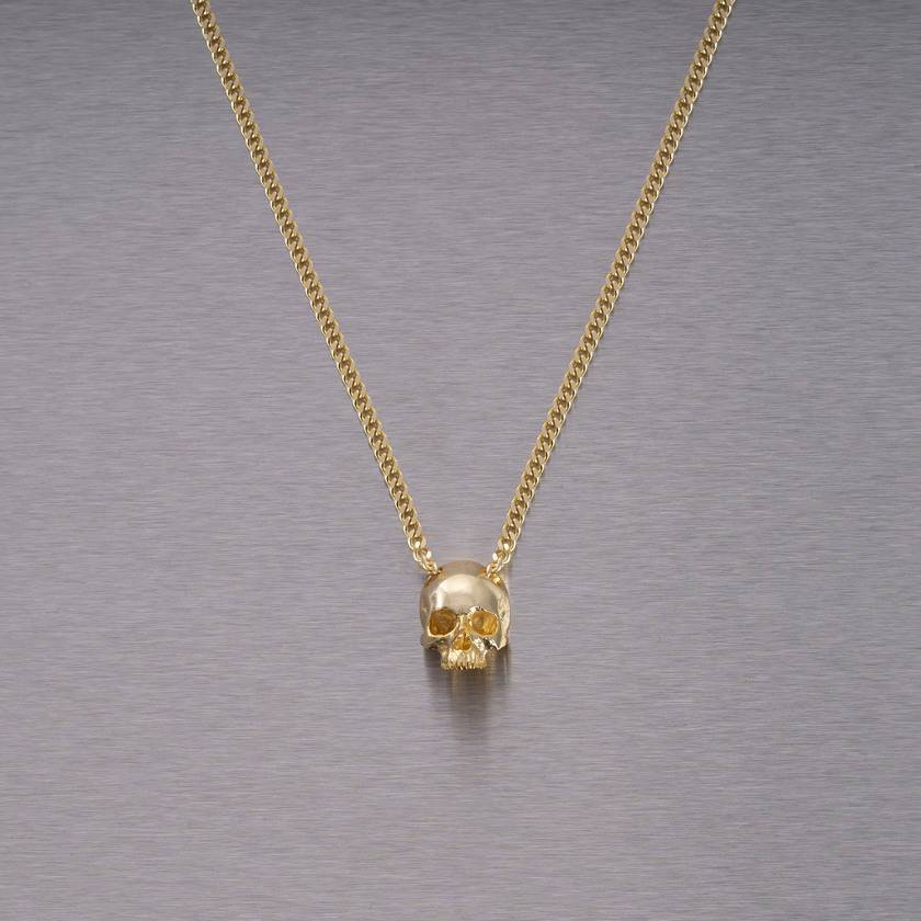Buster + Punch | Ketting Skull Travis Barker | Goud
