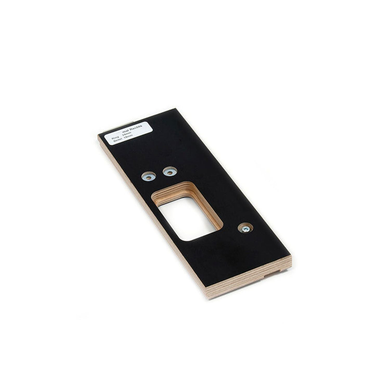 Riens freesmal 80x80 – detail van de freessparing