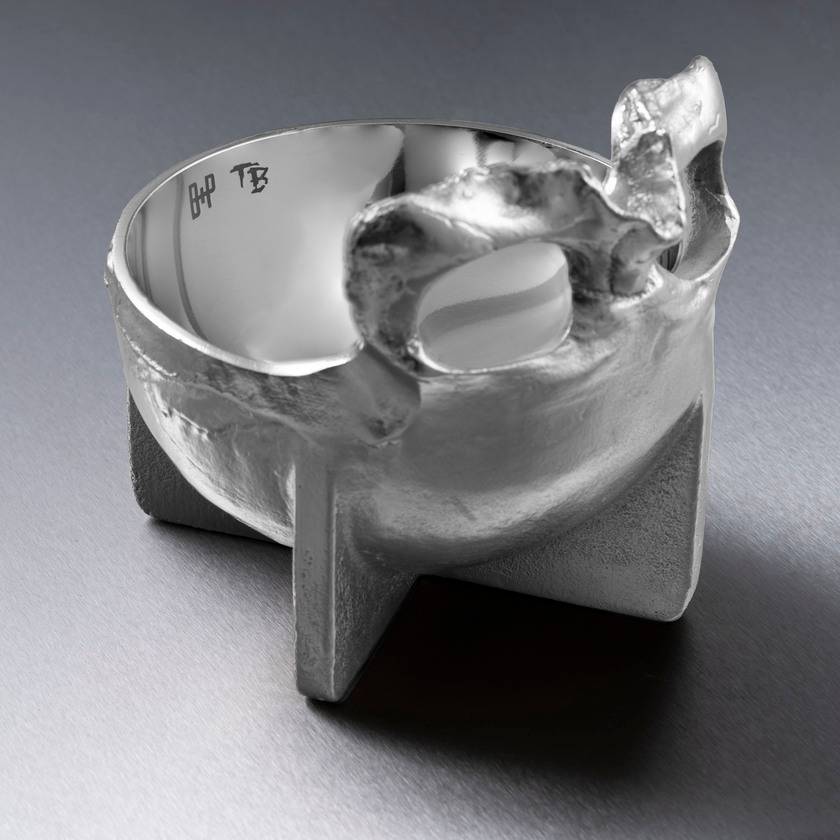 Buster + Punch | Schaal Skull (Travis Barker) | Zilver