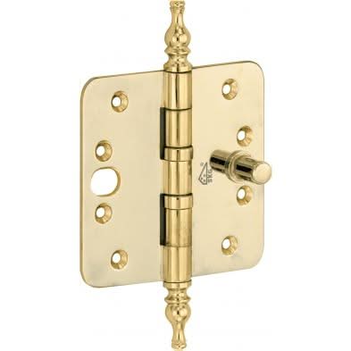 Artitec Mi Satori Kogellagerscharnier SKG3 ronde hoek vaas 89x89mm messing pvd - Deurbeslag-expert