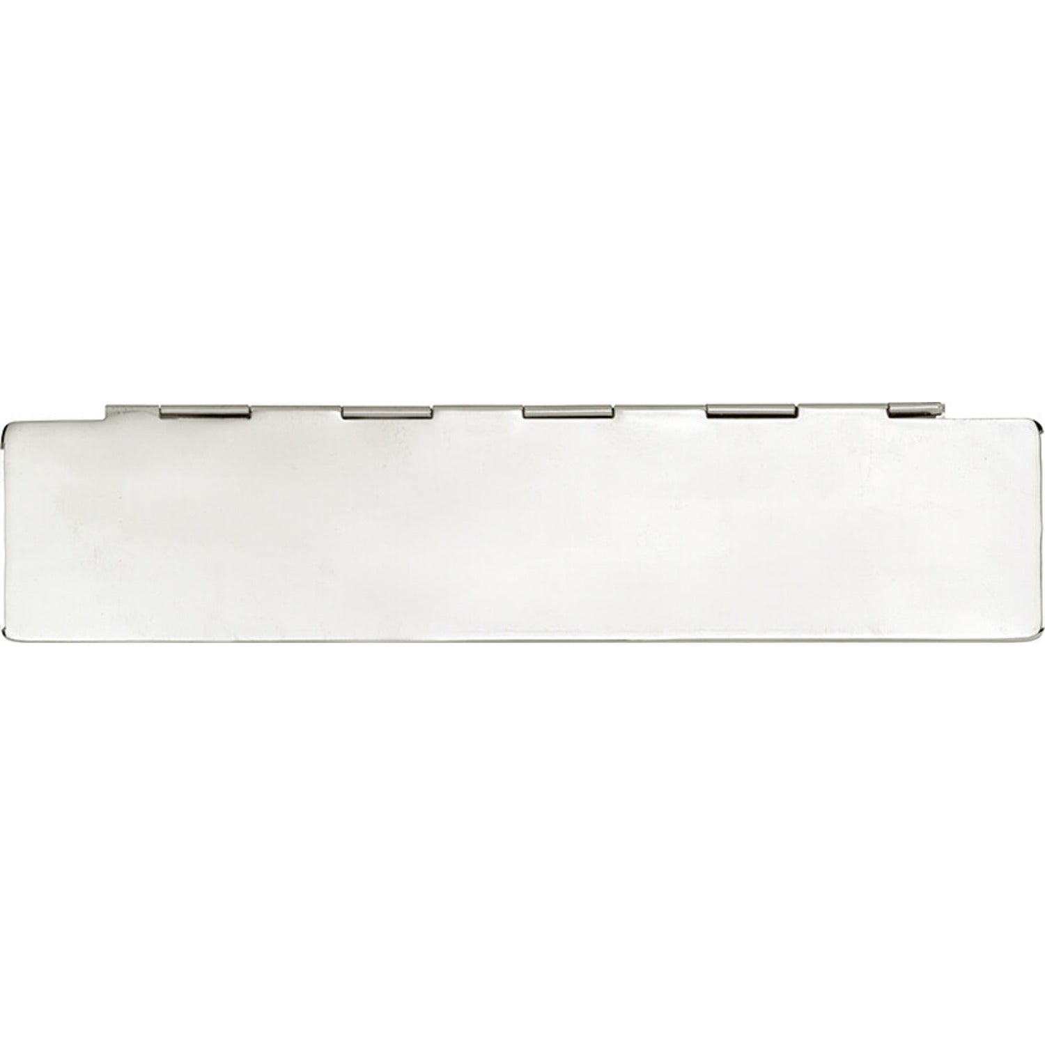 Artitec Tochtklep vlak met veer glans nikkel 350 x 78