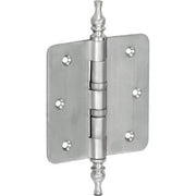 Artitec Mi Satori Kogellagerscharnier ronde hoek vaas 76x76mm mat nikkel ongelakt - Deurbeslag-expert