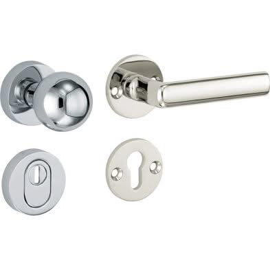 Artitec Mi Satori SKG3 knop/kruk op rozet Padania m/ KTB glans nikkel / glans chroom