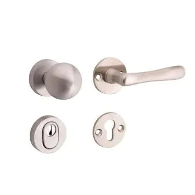 Artitec Mi Satori SKG3 knop/kruk op rozet Linea m/ KTB mat nikkel / mat nikkel PVD