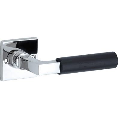 Artitec Deurkruk op rozet Bauhaus ebben glans chroom