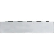 Artitec Tochtklep vlak met veer glans chroom 350 x 78