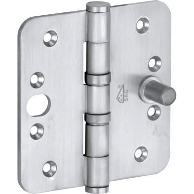 Artitec Mi Satori Kogellagerscharnier SKG3 ronde hoek vlak 89x89mm mat chroom - Deurbeslag-expert