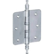 Artitec Mi Satori Kogellagerscharnier ronde hoek vaas 76x76mm mat chroom - Deurbeslag-expert