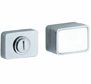 Artitec WC garnituur 5-8 mm Maximal Glans chroom/Wit glas - Deurbeslag-expert