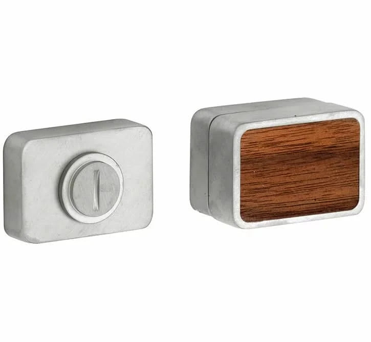 Artitec WC garnituur 5-8 mm Maximal mat nikkel ongelakt/walnoot - Deurbeslag-expert