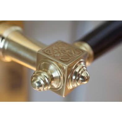 Artitec Mi Satori SKG3 knop/kruk op rozet Roman m/ KTB messing gelakt bakeliet /messing PVD