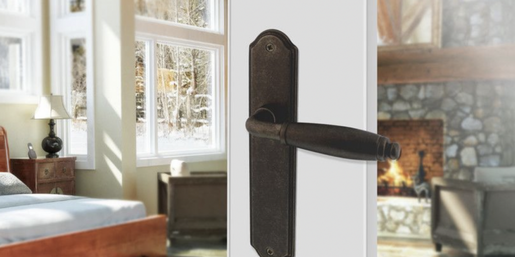 door handle-on-shield