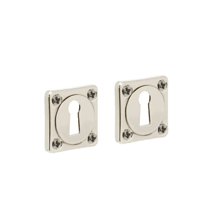 Intersteel rosette keyhole screw hole nickel