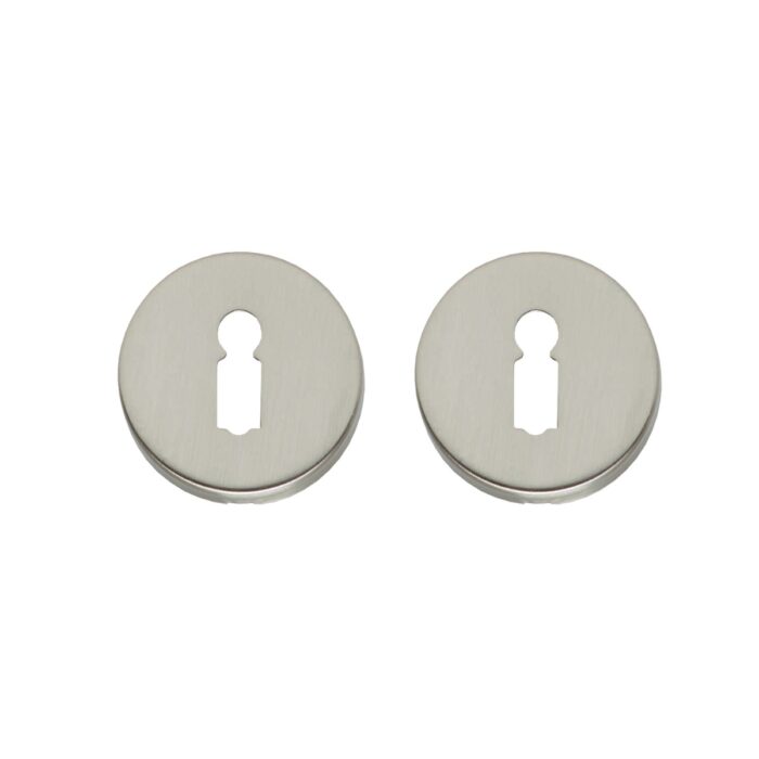 Intersteel | Rozet met sleutelgat | Rond | Verdekt | Nikkel Mat