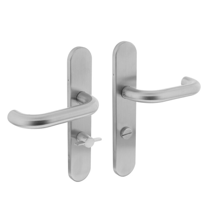 Poignée de porte intersteel autour du bouclier toilettes 63/8 mm en acier inoxydable