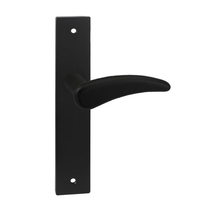 Philly impresso door handle on rectangular shield