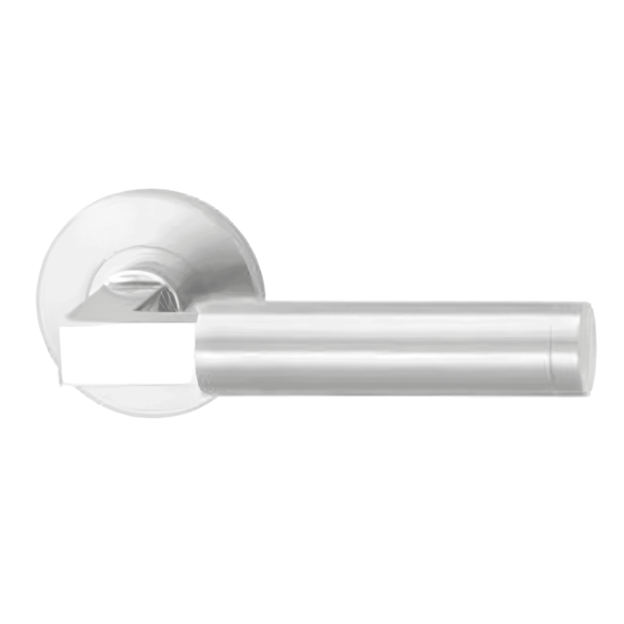 Hafi Ligne privée | Modèle de poignée de porte 218 Round | Acier inoxydable brossé
