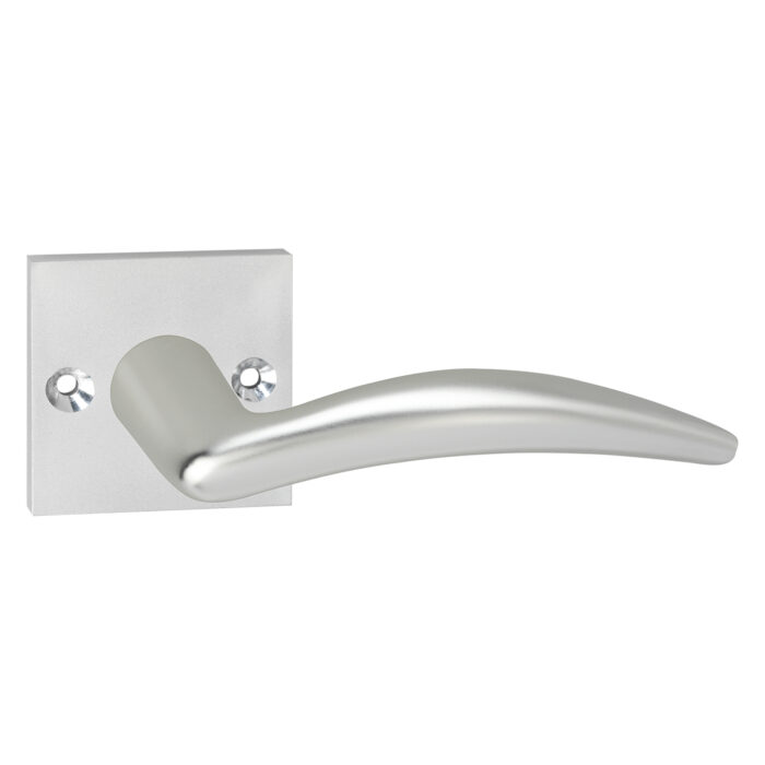 Impresso Poignée de porte Windsor Aluminium sur rosace carrée