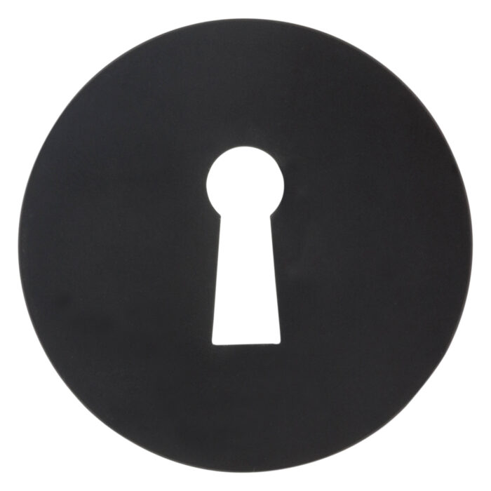 Impresso round rosette Keyboard key Matte black 1