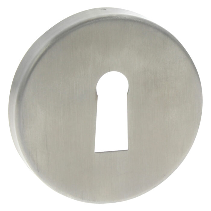 Impresso round rosette Keyboard key brushed stainless steel 17