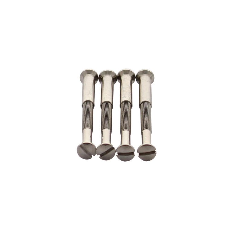 Intersteel 4 Patent bolts m4 x 38 mm with sleeves m4 steel nickel-plated