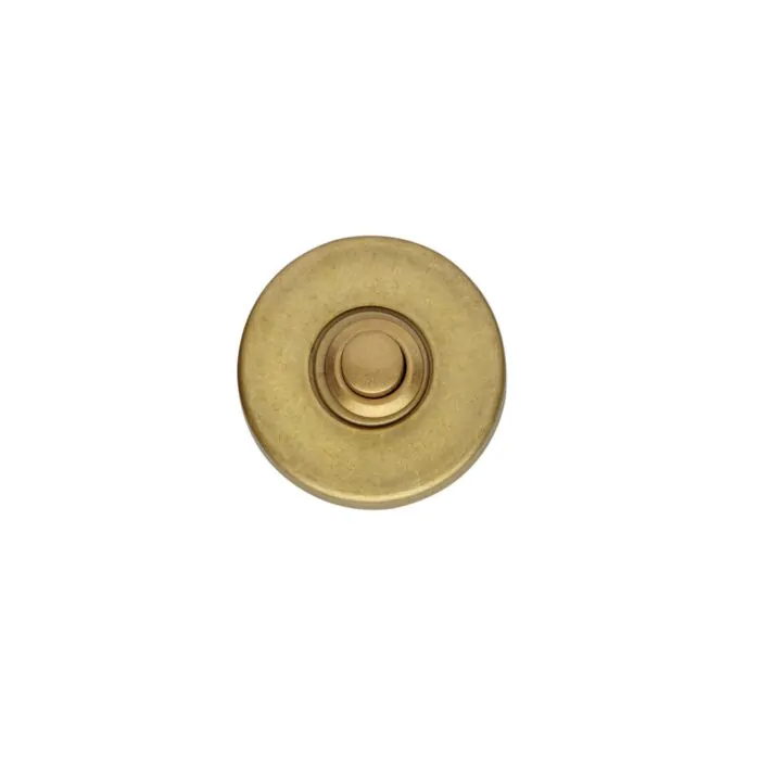 Intersteel Doorbell round concealed brass tumbled