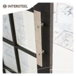 Intersteel Door handle 400 x 40 mm brushed stainless steel 3
