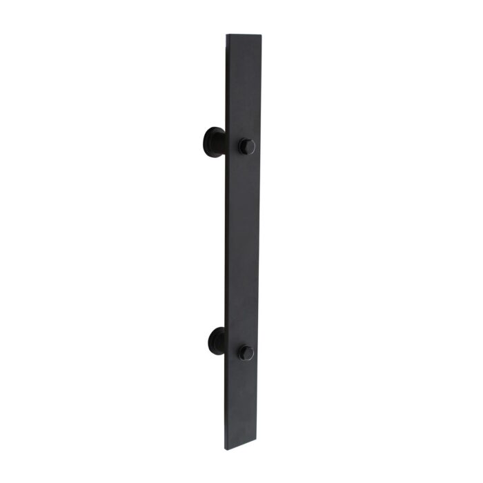 Intersteel Poignée de porte 800 x 40 mm noir mat