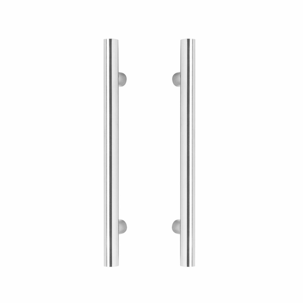 Intersteel Door handles T shape o 25 mm 1200 mm brushed stainless steel