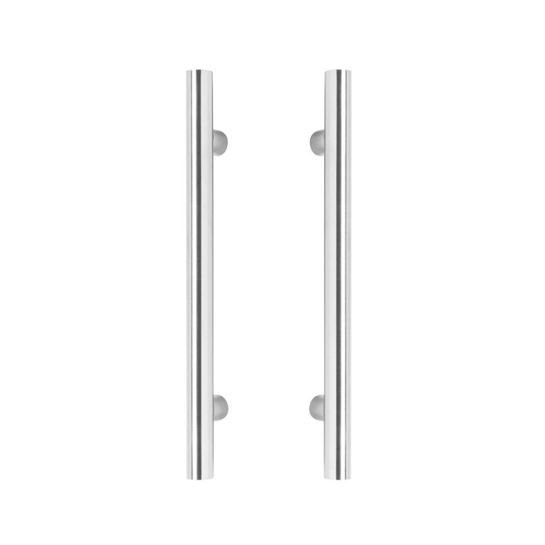 Intersteel Door handles T shape o 25 mm 1200 mm brushed stainless steel