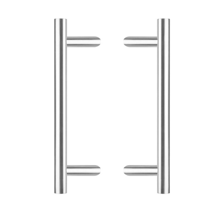 Poignées de porte Intersteel par paire T diagonale 700x85x25 Centre à High 500 acier inoxydable